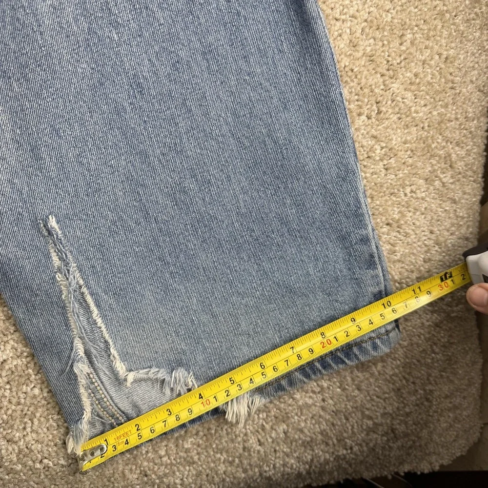 Y2K Levis 550 Jeans Mens 46x32 Light Wash Blue Denim Relaxed Tapered Pants